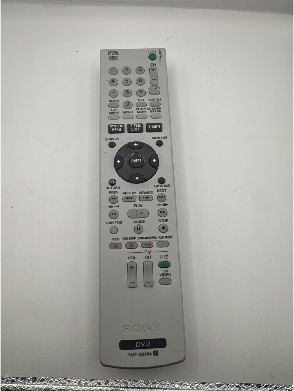 SONY RMT-D223A DVD Remote Control